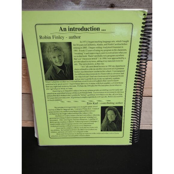 Analytical Grammar Teacher Book Season 1-3 by Robin Finley 1996 - Picture 2 of 2